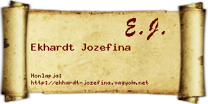 Ekhardt Jozefina névjegykártya